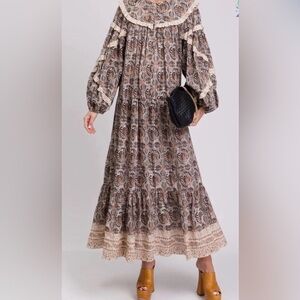 Ulla Johnson Brita frill-trimmed printed dress